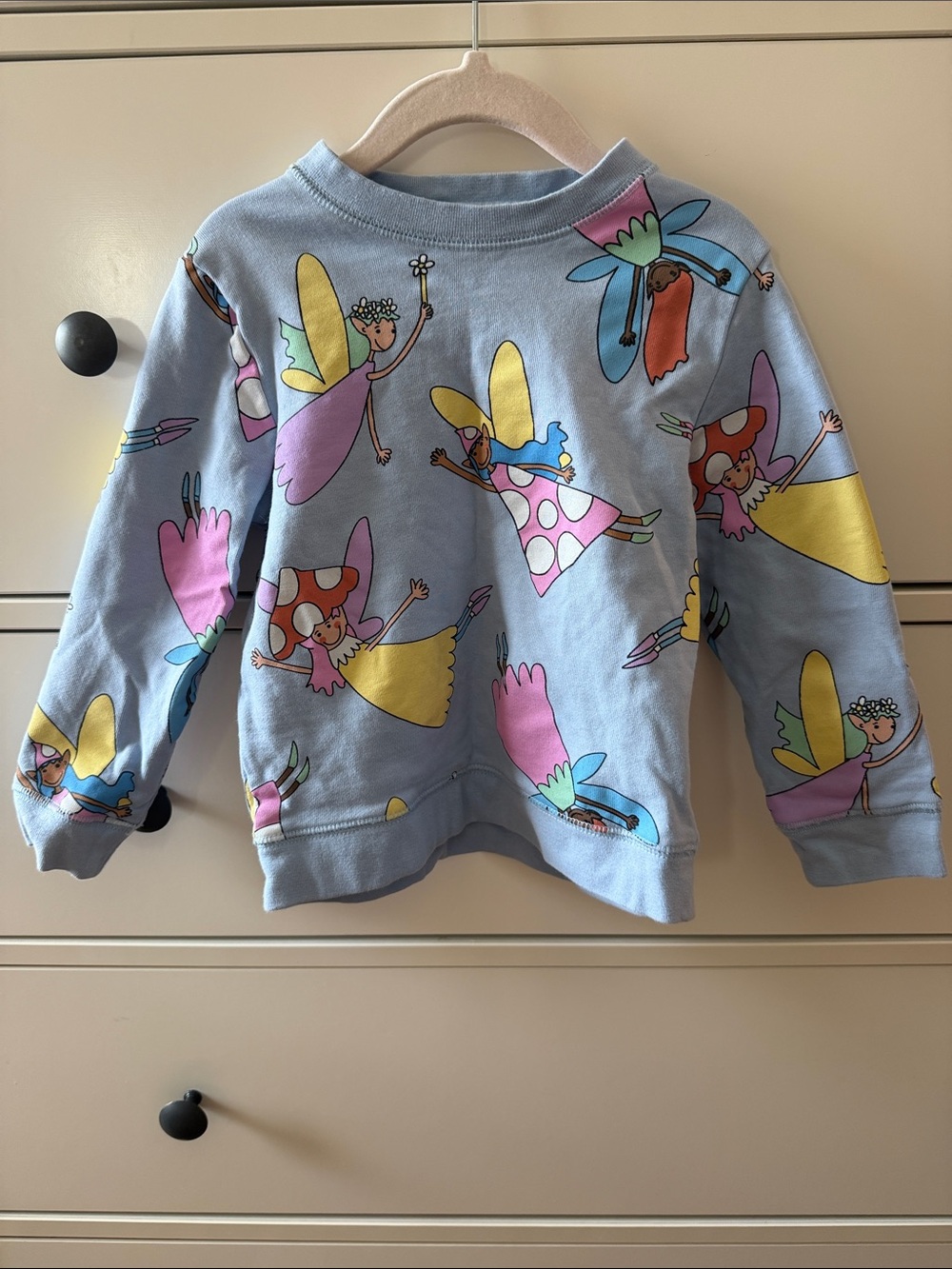 Stella McCartney Light Blue Colorful Fairy Motif Sweatshirt